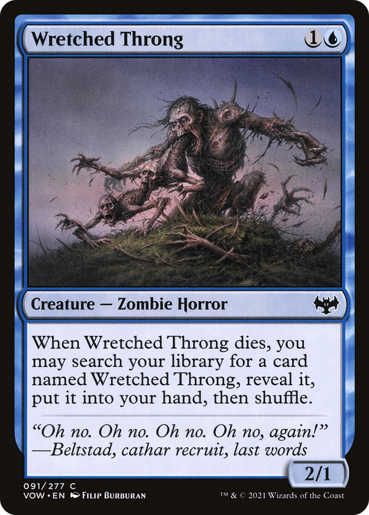 Wretched Throng (VOW-091) (Foil)