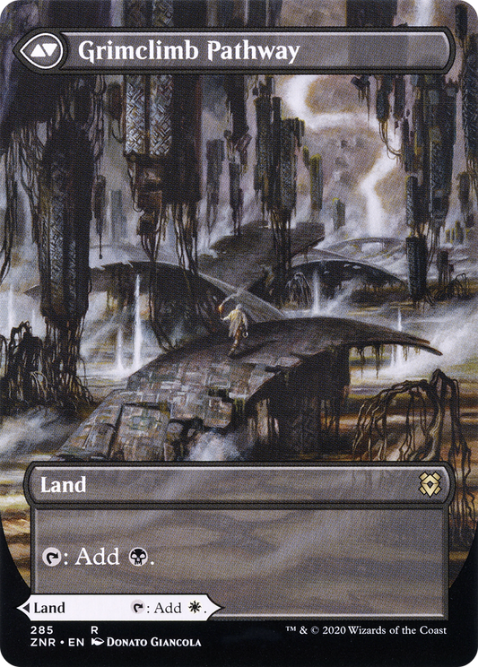 Brightclimb Pathway // Grimclimb Pathway (ZNR-285) (Showcase) (Borderless) (Foil)