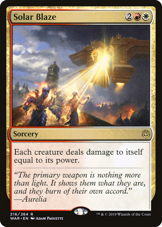 Solar Blaze (WAR-216) (Foil)