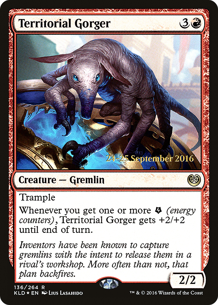 Territorial Gorger (PRE-136S) (Foil)