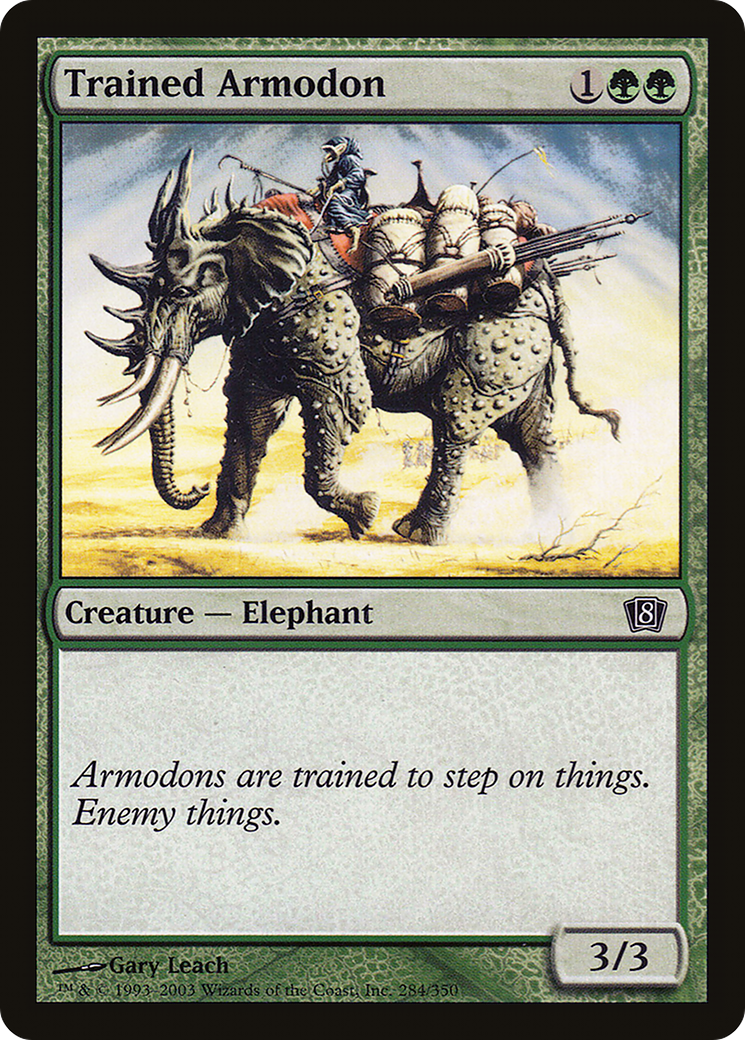 Trained Armodon (8ED-284★) (Foil)