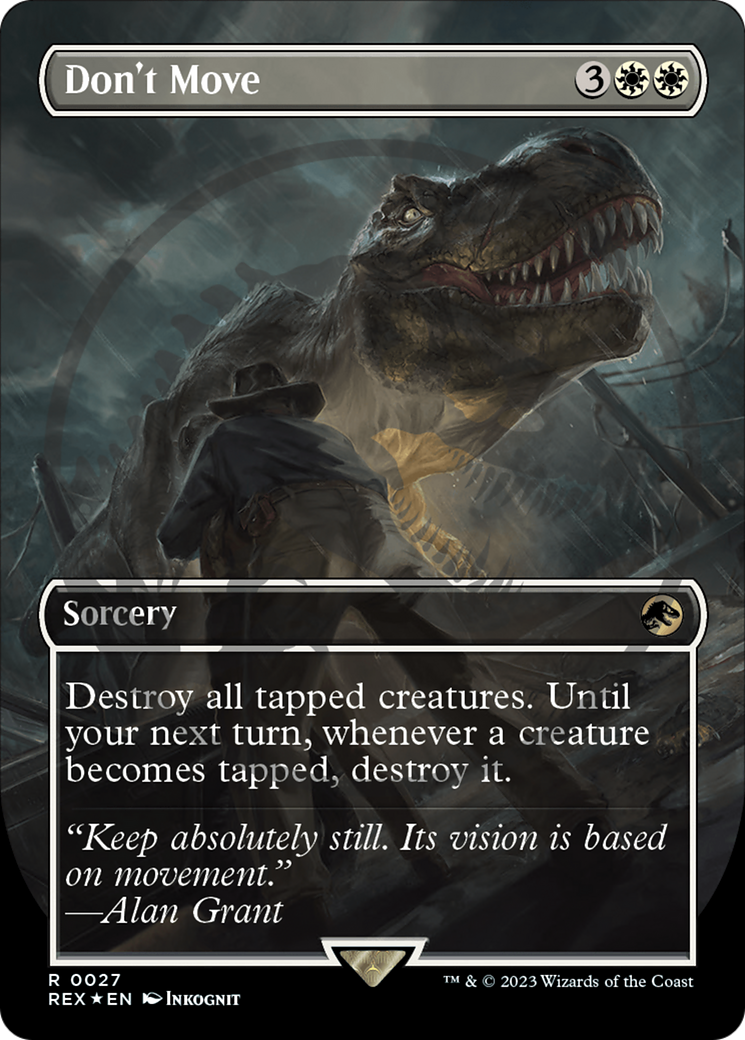 Don't Move (REX-027) (Borderless) (Foil)