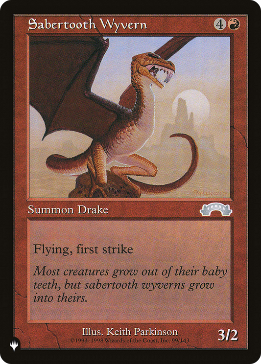 Sabertooth Wyvern (LIST-EXO-99)