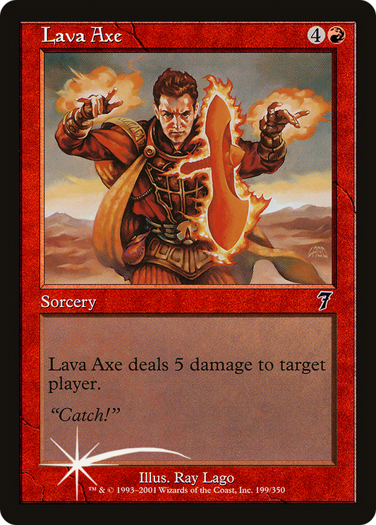 Lava Axe (7ED-199★) (Foil)