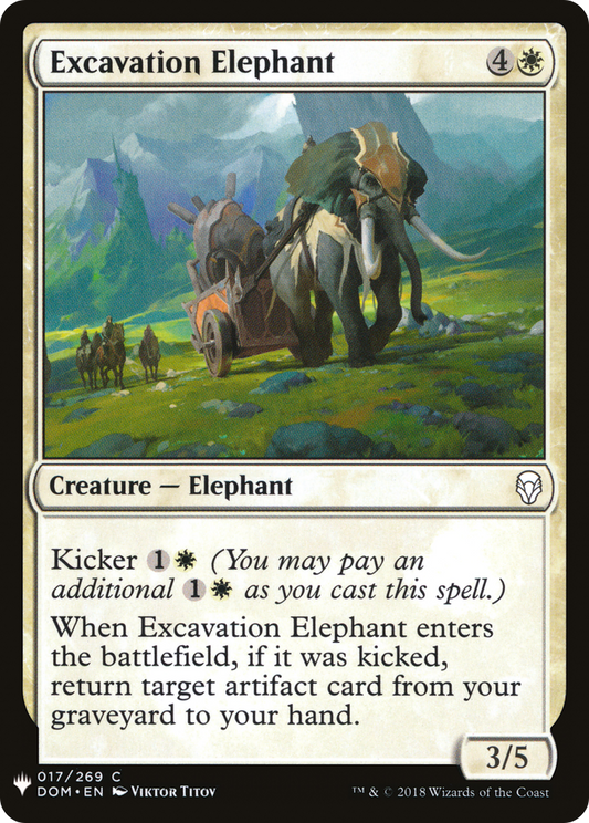 Excavation Elephant (LIST-DOM-17)