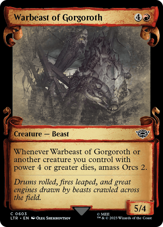 Warbeast of Gorgoroth (LTR-603) (Showcase) (Scroll)