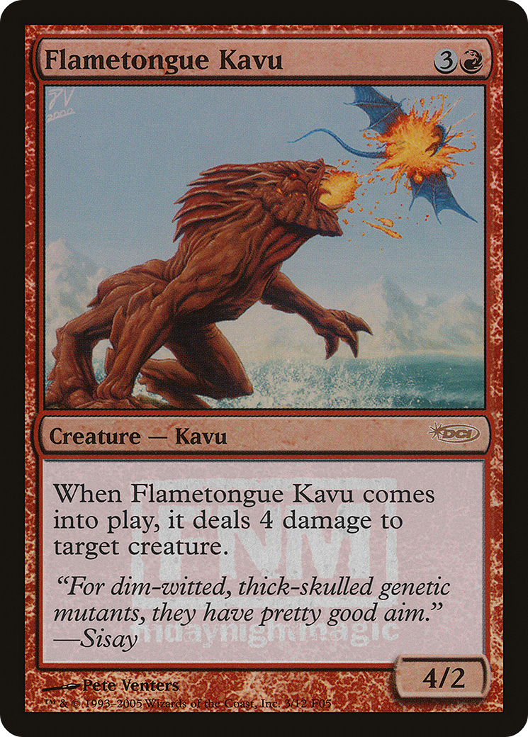 Flametongue Kavu (FNM-003) (Foil)