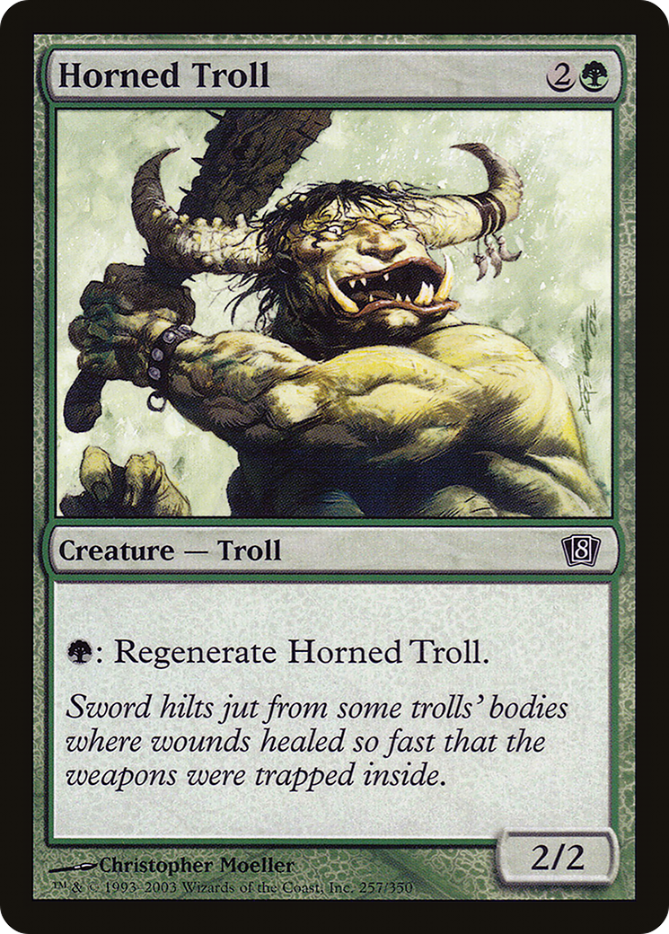 Horned Troll (8ED-257★) (Foil)