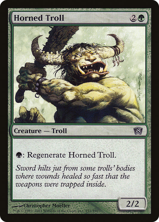 Horned Troll (8ED-257★) (Foil)