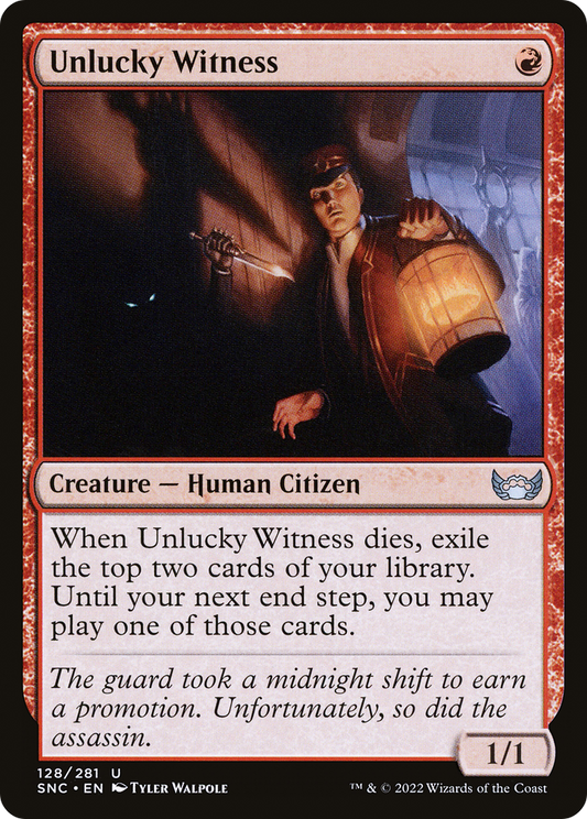 Unlucky Witness (SNC-128) (Foil)