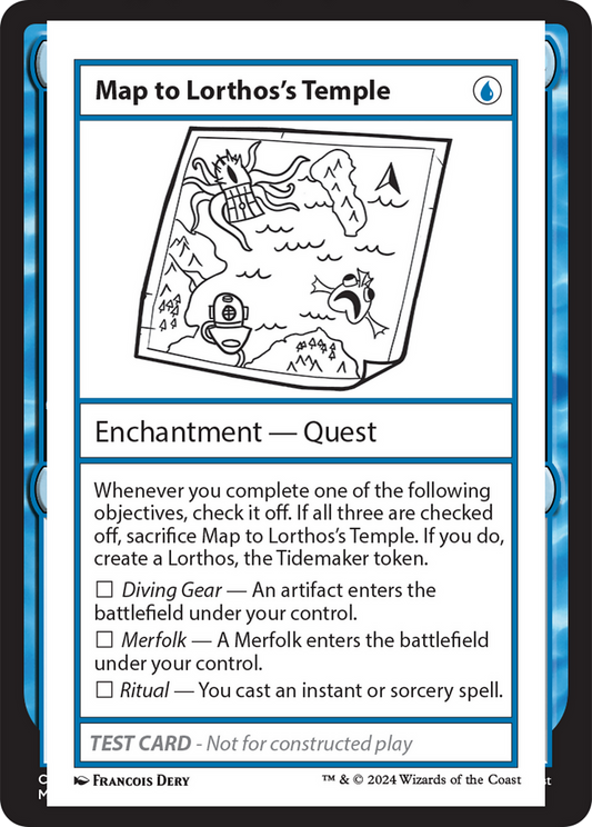 Map to Lorthos's Temple (MB2PC-295)