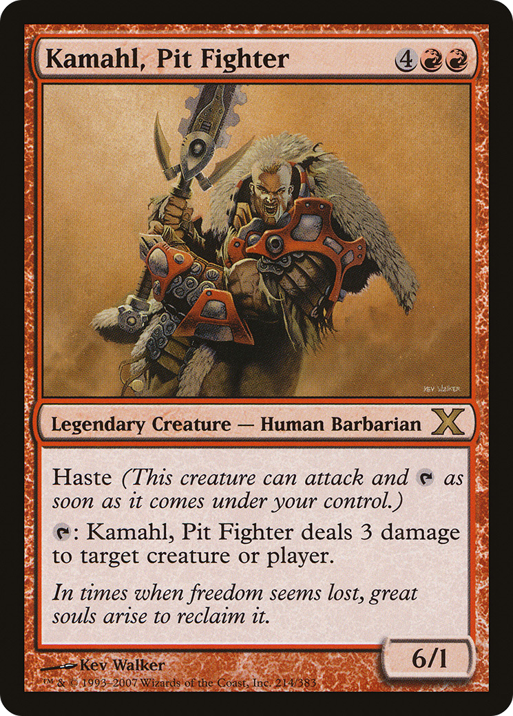 Kamahl, Pit Fighter (10E-214)