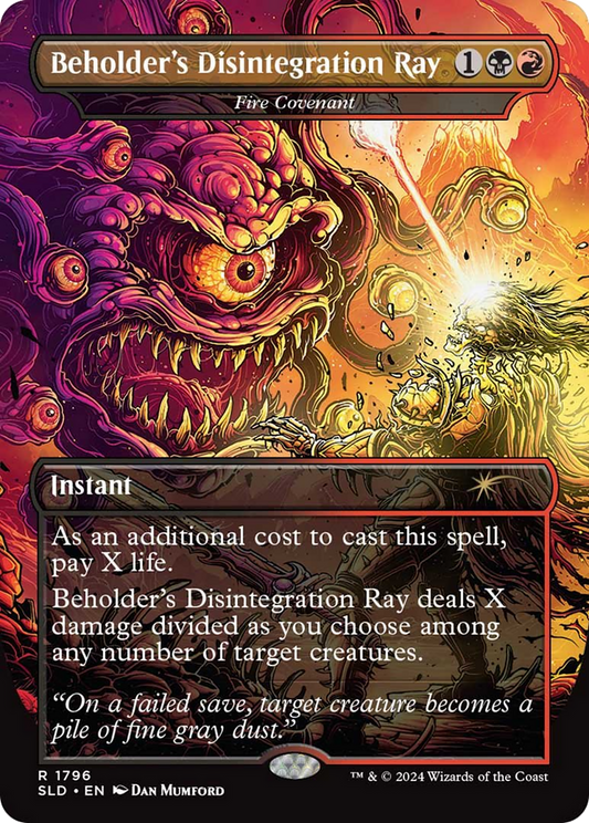 Beholder's Disintegration Ray / Fire Covenant (SLD-1796) (Borderless)