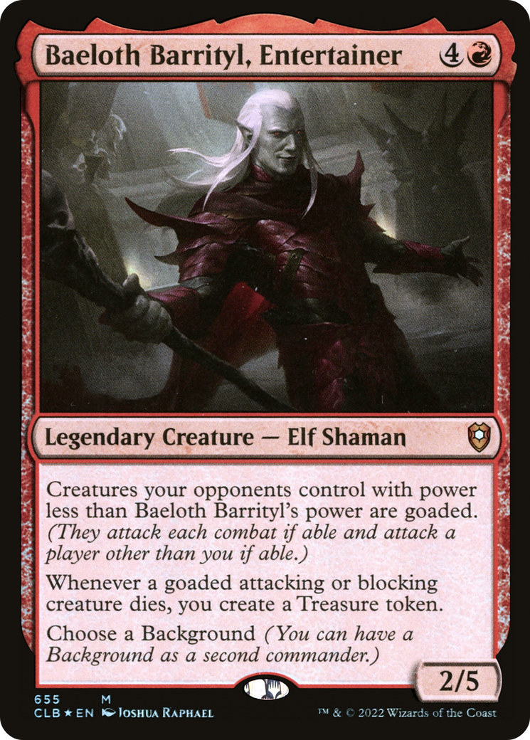 Baeloth Barrityl, Entertainer (CLB-655) (Foil)