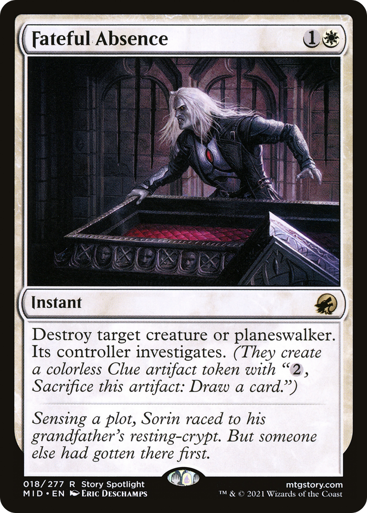Fateful Absence (MID-018) (Foil)