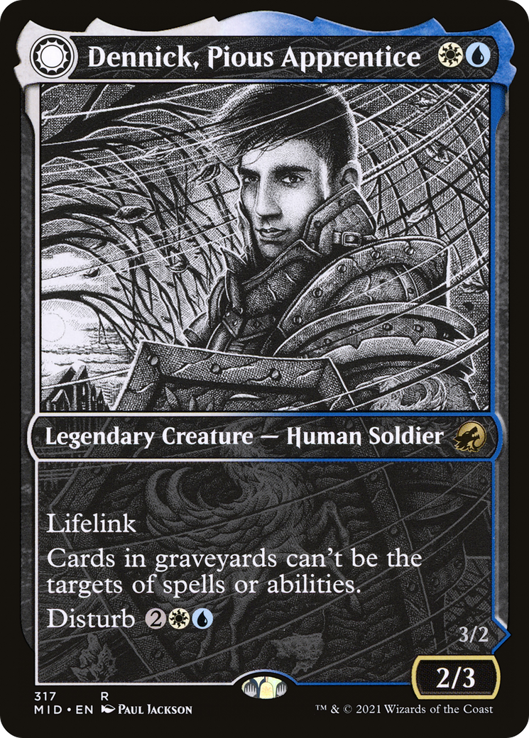 Dennick, Pious Apprentice // Dennick, Pious Apparition (MID-317) (Showcase)
