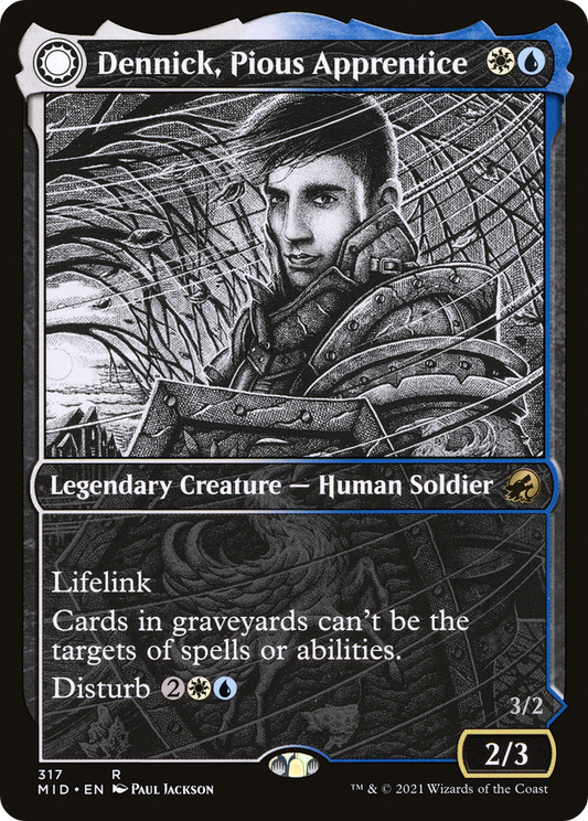 Dennick, Pious Apprentice // Dennick, Pious Apparition (MID-317) (Showcase) (Foil)