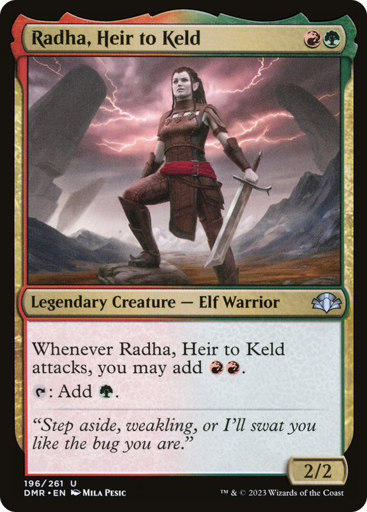 Radha, Heir to Keld (DMR-196) (Foil)
