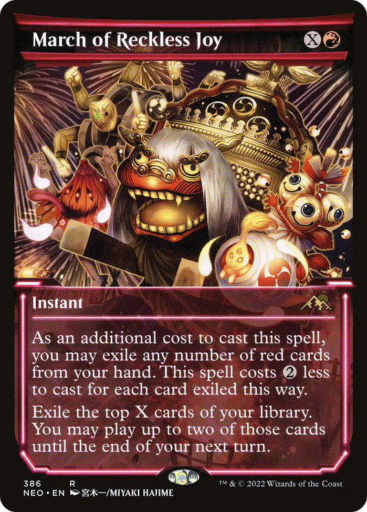 March of Reckless Joy (NEO-386) (Showcase) (Foil)
