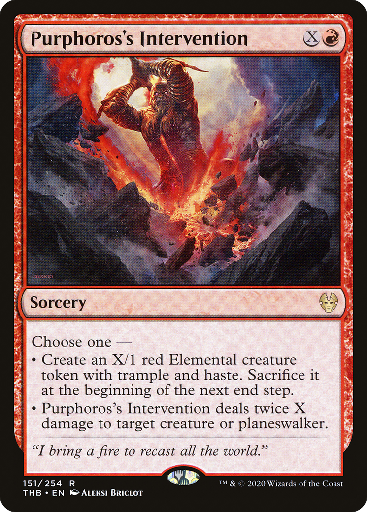 Purphoros's Intervention (THB-151) (Foil)