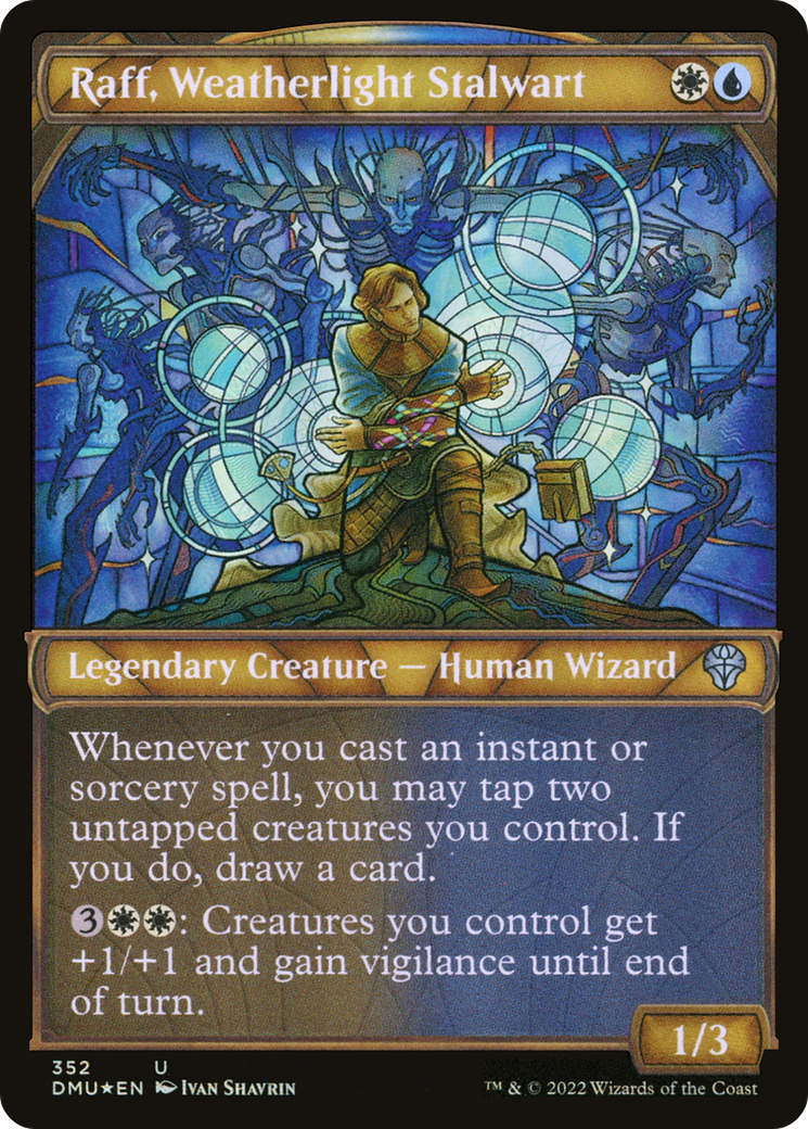 Raff, Weatherlight Stalwart (DMU-352) (Showcase) (Textured Foil)