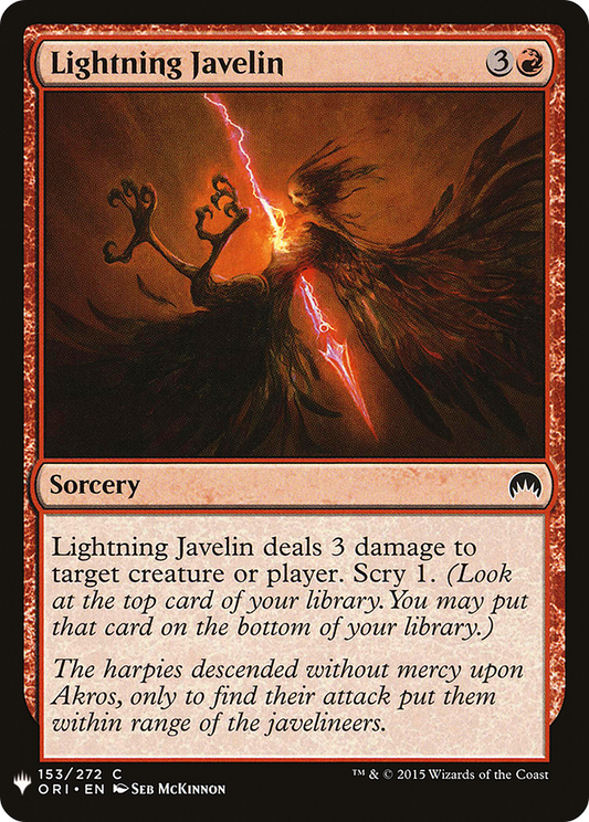Lightning Javelin (LIST-ORI-153)