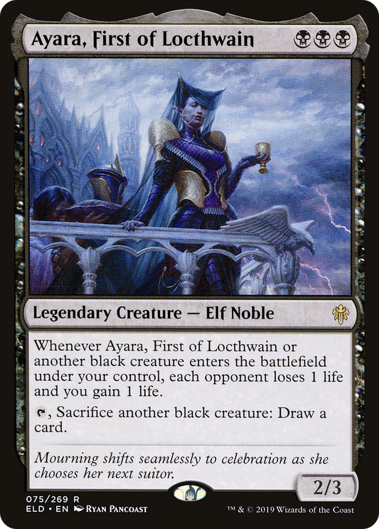 Ayara, First of Locthwain (ELD-075) (Foil)