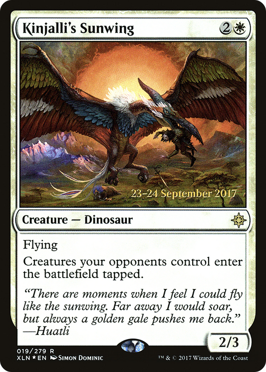 Kinjalli's Sunwing (PRE-19S) (Foil)