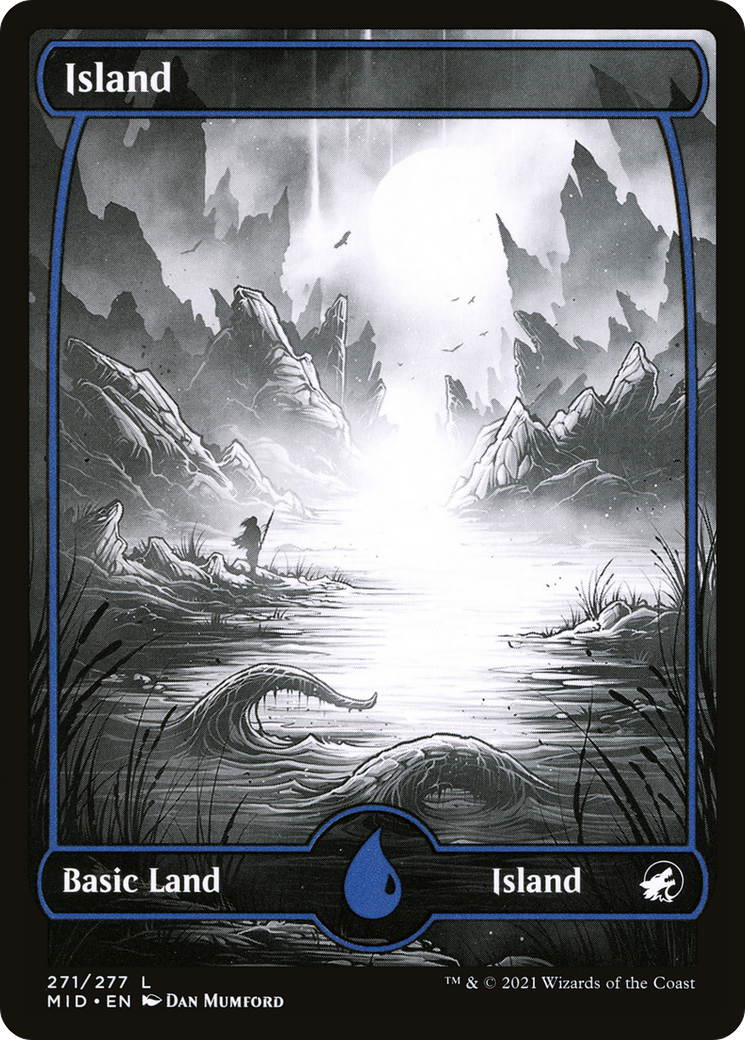 Island (MID-271) (Full Art, Showcase) (Foil)