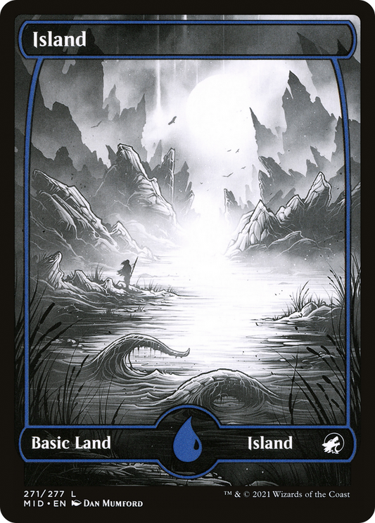 Island (MID-271) (Full Art, Showcase) (Foil)
