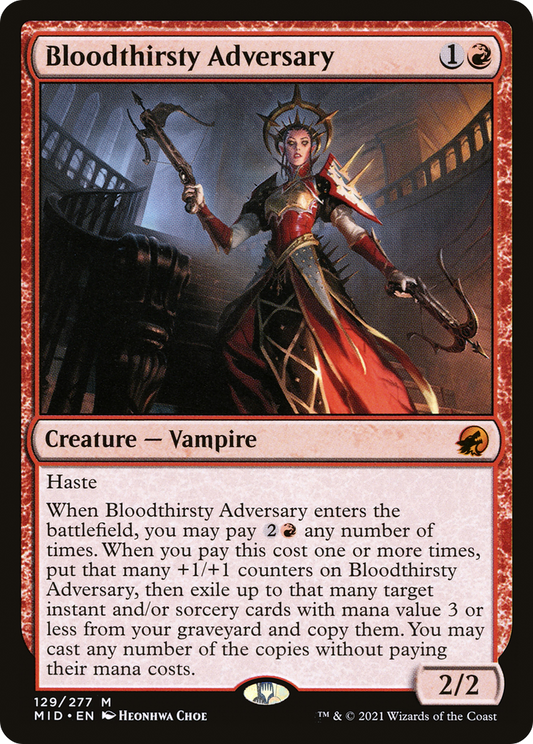 Bloodthirsty Adversary (MID-129) (Foil)