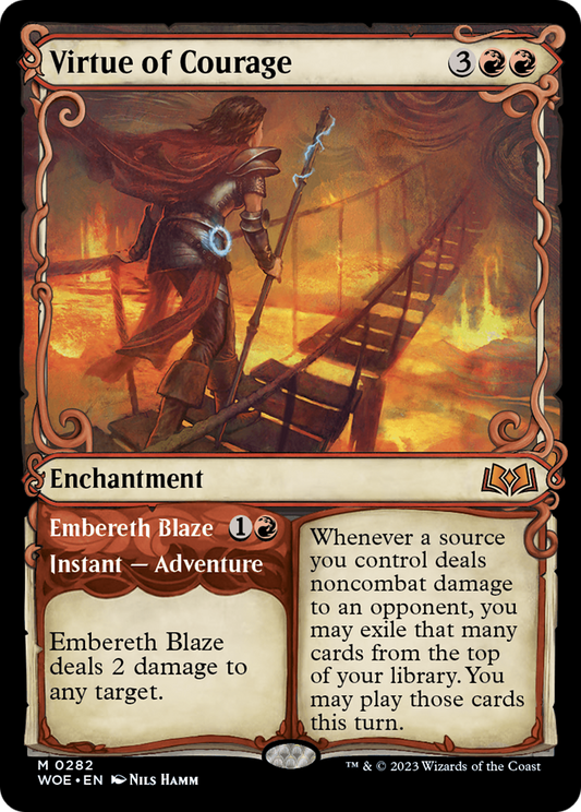 Virtue of Courage // Embereth Blaze (WOE-282) (Showcase)