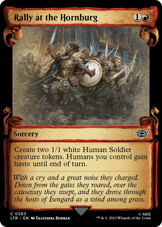 Rally at the Hornburg (LTR-593) (Showcase) (Scroll)