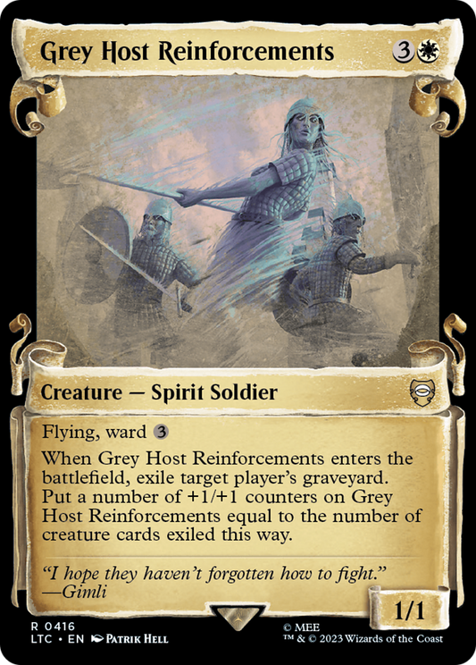 Grey Host Reinforcements (LTC-416) (Showcase) (Scroll) (Foil)