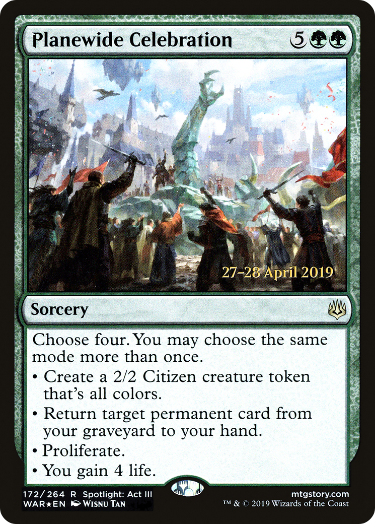 Planewide Celebration (PRE-172S) (Foil)