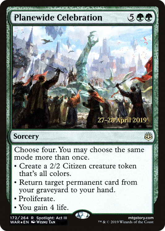 Planewide Celebration (PRE-172S) (Foil)