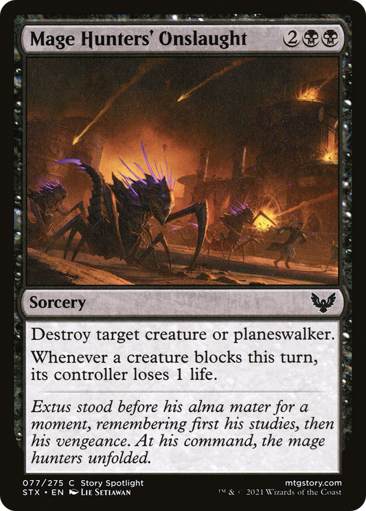 Mage Hunters' Onslaught (STX-077) (Foil)
