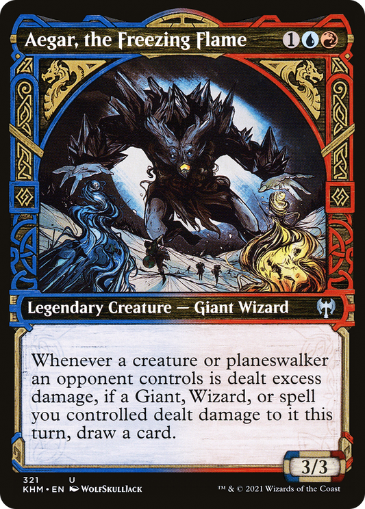 Aegar, the Freezing Flame (KHM-321) (Showcase) (Foil)