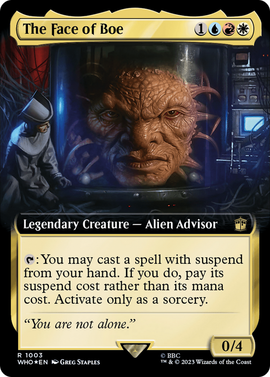 The Face of Boe (WHO-1003) (Extended Art) (Surge Foil)