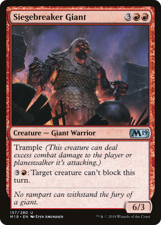 Siegebreaker Giant (M19-157) (Foil)