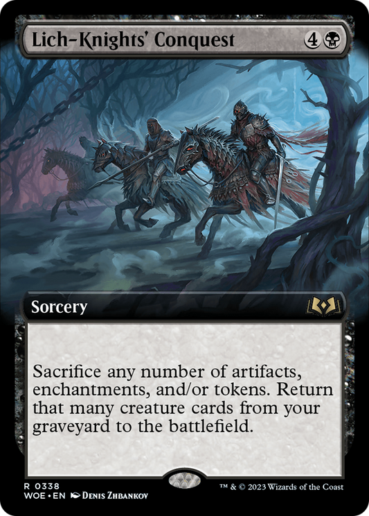 Lich-Knights' Conquest (WOE-338) (Extended Art) (Foil)