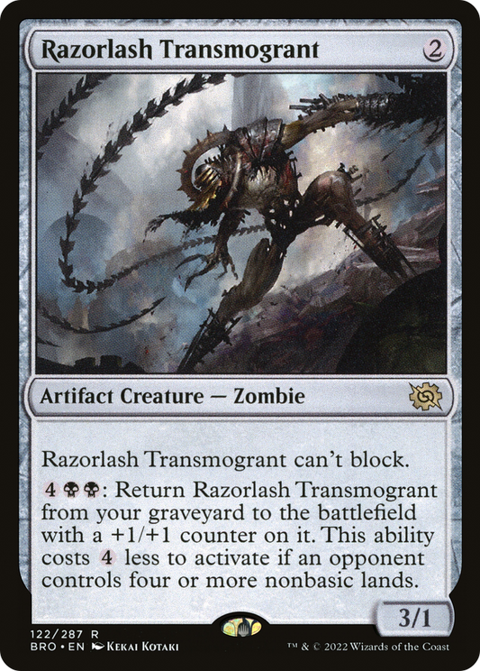 Razorlash Transmogrant (BRO-122) (Foil)