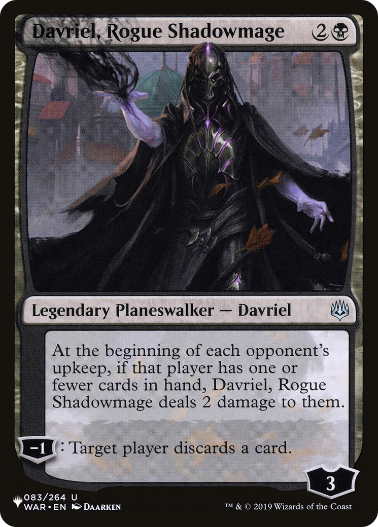 Davriel, Rogue Shadowmage (LIST-WAR-83)
