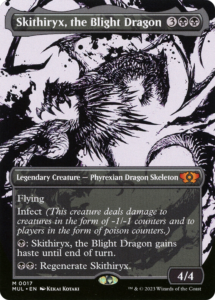 Skithiryx, the Blight Dragon (MUL-017) (Showcase) (Borderless) (Foil)
