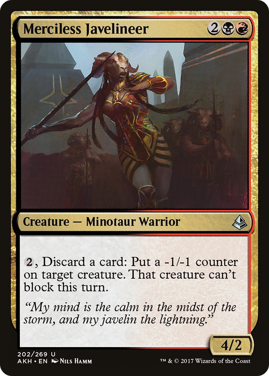 Merciless Javelineer (AKH-202) (Foil)