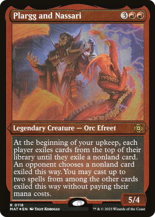 Plargg and Nassari (MAT-118) (Etched Foil)