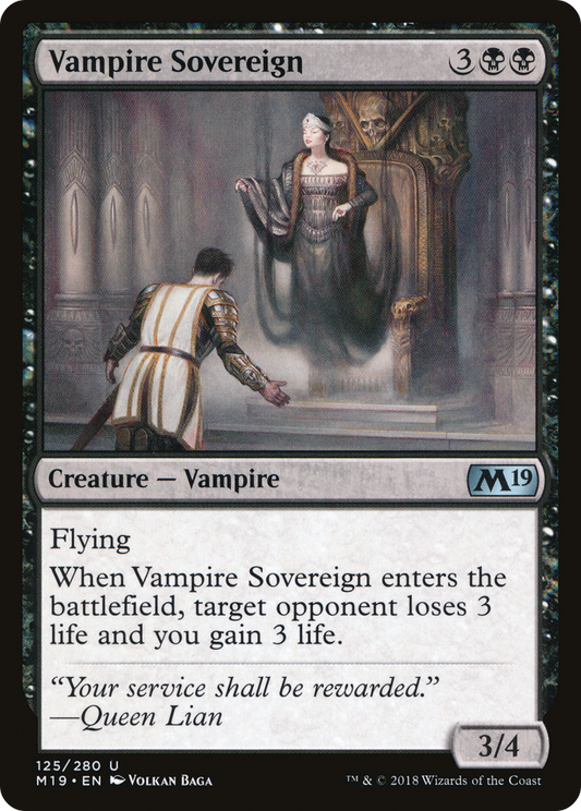 Vampire Sovereign (M19-125) (Foil)