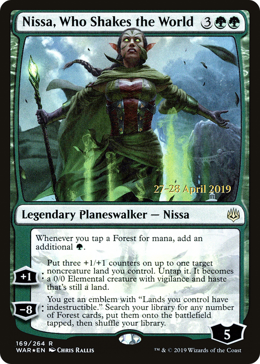Nissa, Who Shakes the World (PRE-169S) (Foil)