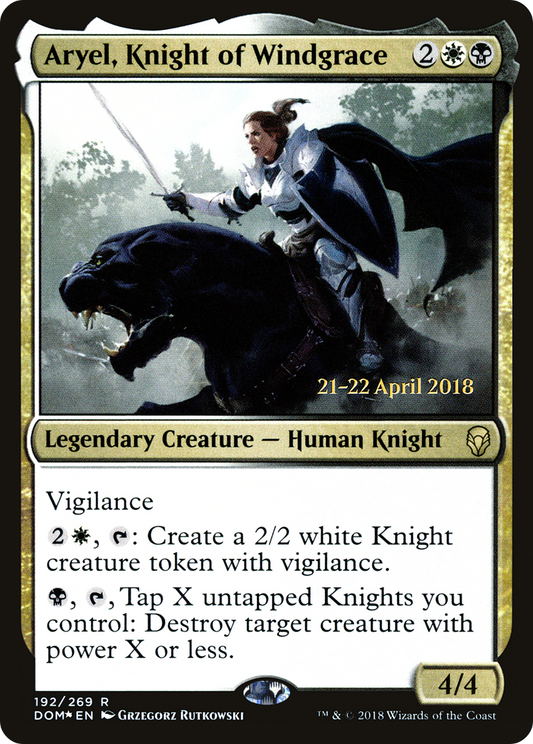 Aryel, Knight of Windgrace (PRE-192S) (Foil)