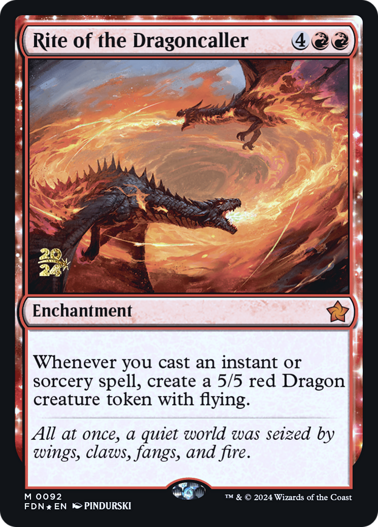 Rite of the Dragoncaller (PRE-92S) (Foil)
